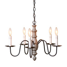 Irvins Country Tinware Country Inn Chandelier in Earl Gray - 5 Light - £298.33 GBP