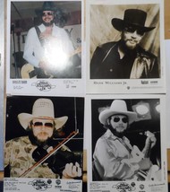 Hank Williams Jr. 4 Vintage Curb Records 8*10 Inch Marketing Photos VG+ Country  - £19.57 GBP