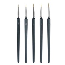 Lot of 5 ELEPHANTBOAT Painting Brushes Multiple sizes Professional Wolf Fine Tip - £40.39 GBP
