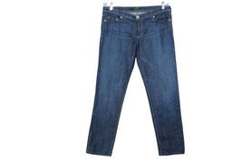 PLASTIC BY GLY WOMENS SIZE 13 MID RISE STRAIGHT LEG BLUE JEANS - €17,14 EUR