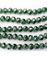 25 5/6 mm Czech Glass Small Rosebuds: Luster - Emerald - £1.58 GBP