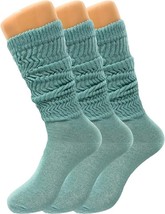 Women&#39;s Slouch Knee High Socks, 3 Pairs, Size 9-11, Soft and Breathable - $12.83