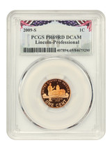 2009-S Lincoln-Professional 1c PCGS Proof 69 RD DCAM - $45.83