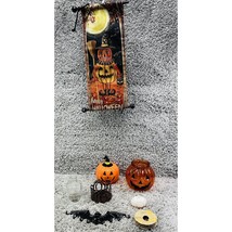 Wicked Happy Halloween Bundle Set Of 8 Decor Holiday Home Decor Pumpkins Bat - $17.97