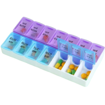 Pill Box, Medicine Storage Box, Open Lid To Separate Pill Box - New - £8.77 GBP