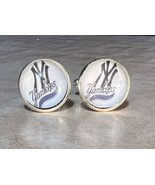 New York Yankees Baseball Cufflinks Men&#39;s Jewelry NWOT - £11.75 GBP