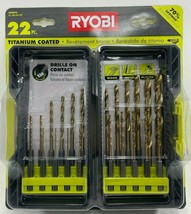 RYOBY - AR2042 - Titanium Drill Bit Kit - 22-Piece - $37.95