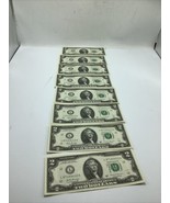 NEW Uncirculated Two Dollar Bills Series 2017A $2  Sequential Notes  Lot... - £31.23 GBP