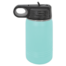 Teal 12oz Double Wall Insulated Stainless Steel Sport Bottle w/  Flip To... - £13.68 GBP