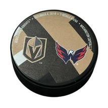 Vegas Golden Knights vs Capitals Puck  12/04/18 T-Mobile Arena Special Logo - £25.94 GBP