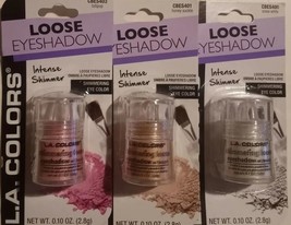 L.A. Colors Loose Eyeshadow 3 pcs. Lollipop / Honey Suckle / Snow White - $17.76