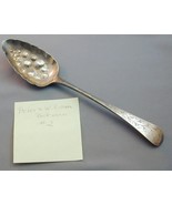 1813 Peter &amp; William Bateman Repousse Sterling Berry Spoon Large #2 - €86,86 EUR