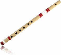 Genuine Indian 15.5 Inch Wooden Bamboo Flute In The Key Of &quot;A&quot; Fipple Wo... - $38.94