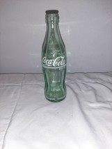 Vintage~ Coca-Cola Embossed Green Glass Bottle 6.5 oz New Orleans LA 7317 - £7.99 GBP