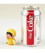 *Vintage Monchhichi 1979 PVC Mini Figure Sekiguchi Toy 2&quot; Yellow Bedtime... - $175.35 MXN