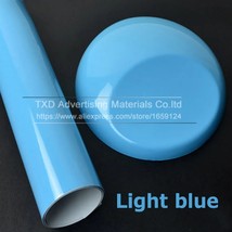 10/20/30/40/50/60x152CM Light blue glossy vinyl wrap film Car styling Glossy Vin - £71.40 GBP