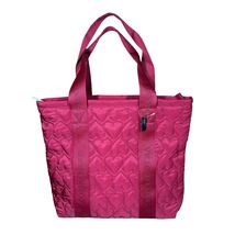 Victorias Secret QUILTED Red HEART Puffer TOTE Zip Shoulder Bag NEW $59.95 - €29,76 EUR