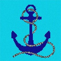 Pepita Needlepoint Canvas: Anchor, 7&quot; x 7&quot; - £39.82 GBP+