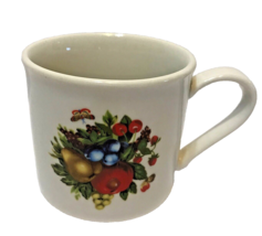 Eden Tabletops Unlimited Coffee Tea Cup White Mug Fruit Print - £8.16 GBP