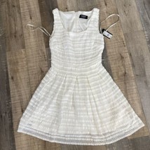 NWT Guess Los Angeles  Women&#39;s A-Line Dress, Ivory, Size 2 - £31.07 GBP