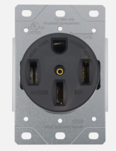 NEMA 14-50R Receptacle 50A Flush Mounting Outlet 3 Pole 4 Wire 125/250V ... - £13.98 GBP