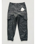 Brunello Cucinelly Boy&#39;s Wool Striped Cargo Pants Grey ( 12 ) - $366.27