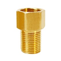 Brass Pipe Fitting, 1/2&quot; Female To 1/2&quot; Male Pipe Nipple Extension Conne... - £11.78 GBP
