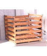 Owosso Rustic Primitive Wooden Egg Crate Carrier Wood Farmhouse - $98.99