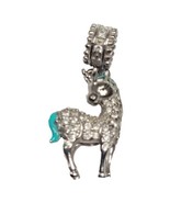 GNOCE Unicorn Charm 925 Sterling Blue Enamel Clear Rhinestone Fits Other... - £15.51 GBP