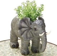 Bits And Pieces - Indoor-Outdoor Elephant Planter - Whimsical Wildlife Animal - £35.30 GBP
