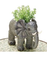 Bits And Pieces - Indoor-Outdoor Elephant Planter - Whimsical Wildlife A... - £36.05 GBP