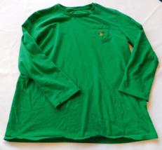 Ralph Lauren Women&#39;s Ladies Long Sleeve T Shirt Size See Measurements Green - $34.64