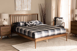 Jamila Walnut Brown Full Size Platform Bed - $8,883.82 MXN