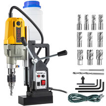 VEVOR Magnetic Drill, 1100W 1.57" Boring Diameter, 2697lbf with 12 Drill... - $228.99