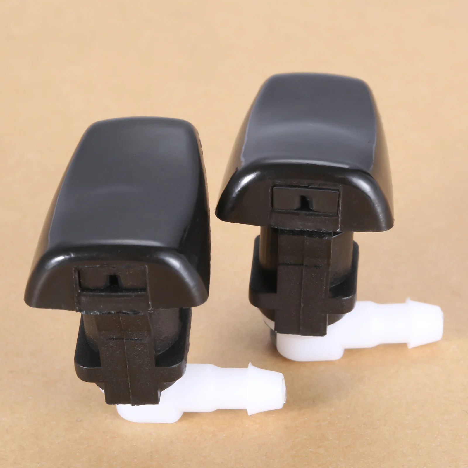 2Pcs Plastic Auto Front Windshield Washer Nozzles Spray Jet Kit 15778747 for C - £11.38 GBP