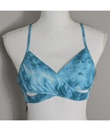 Victoria Secret size Small PINK Swim Bikini Top Blue Tie Dye Triangle Mo... - $22.76