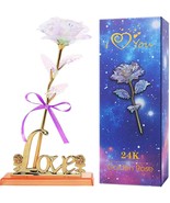 Colorful Rose Artificial Flower Rose Gift Love Stand Unique Gifts Mother... - £15.32 GBP