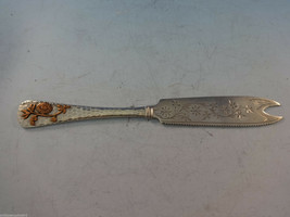 Mixed Metals by Gorham Sterling Silver Citrus Knife Copper Flower Sand 7 1/4&quot; - £401.87 GBP