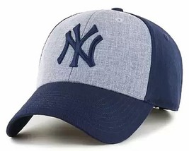 New York Yankees Fan Favorite MVP Essential Gray Panel Hat Cap Men&#39;s Adj... - £15.61 GBP