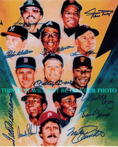 Baseball Legends 500 + Home Runs Ted Williams Hank Aaron + Signed 8x10 Rp Photo  - £15.09 GBP