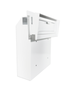 OPEN BOX Rainproof Heavy Duty Through The Door Safe Mail Drop Box, White - $66.00