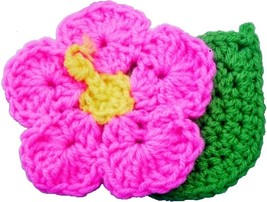 Crochet Pattern PDF file for Hibiscus Flower &amp; Leaf Coasters &amp; Hot Pads ... - £3.95 GBP