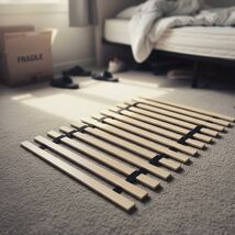 Queen Size Wooden Bunkie Board 0.68in Heavy Duty Bed Slats Support Beige - $2,930.97 MXN