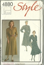Style sewing pattern 4880 misses womens dress  size 10   14 new uncut  1  thumb200