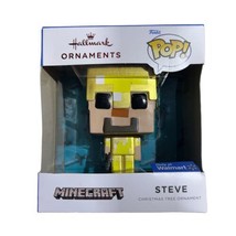 Hallmark 2021 Funko Pop Minecraft STEVE Gold Armor 3” Christmas Tree Ornament - £7.06 GBP