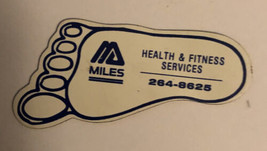 Miles Laboratories Health &amp; Fitness Foot Shaped Magnet Vintage - £5.34 GBP