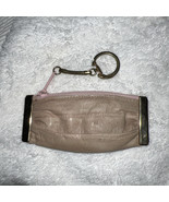 Lee Sands Eel Skin Cream Vtg Key Chain Zipper Pouch - €8,67 EUR