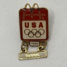 McDonald’s 1988 Seoul South Korea Olympic Games Olympics Enamel Lapel Ha... - £6.35 GBP