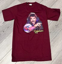 Vintage Magnum PI Screen Print Graphic T-shirt 1981 Single Stich Size Small - £36.09 GBP