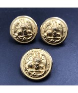 Lot of 3 Vintage USN US Navy Gold Tone Buttons NS Meyer Inc New York 7/8... - £9.68 GBP